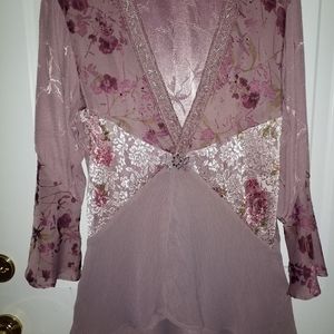 NEW SPENCER ALEXIS MAUVE TUNIC LONGER IN BACK MEDJ
